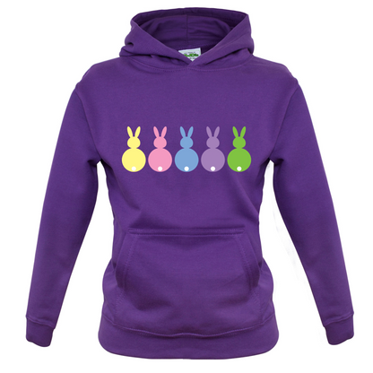 Multi Colour Easter Bunny's Kids T Shirt