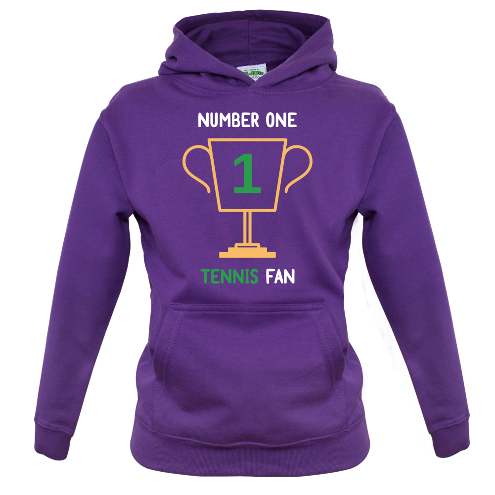 Number 1 Tennis Fan Kids T Shirt