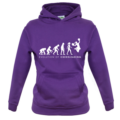 Evolution Of Woman Cheerleading Kids T Shirt