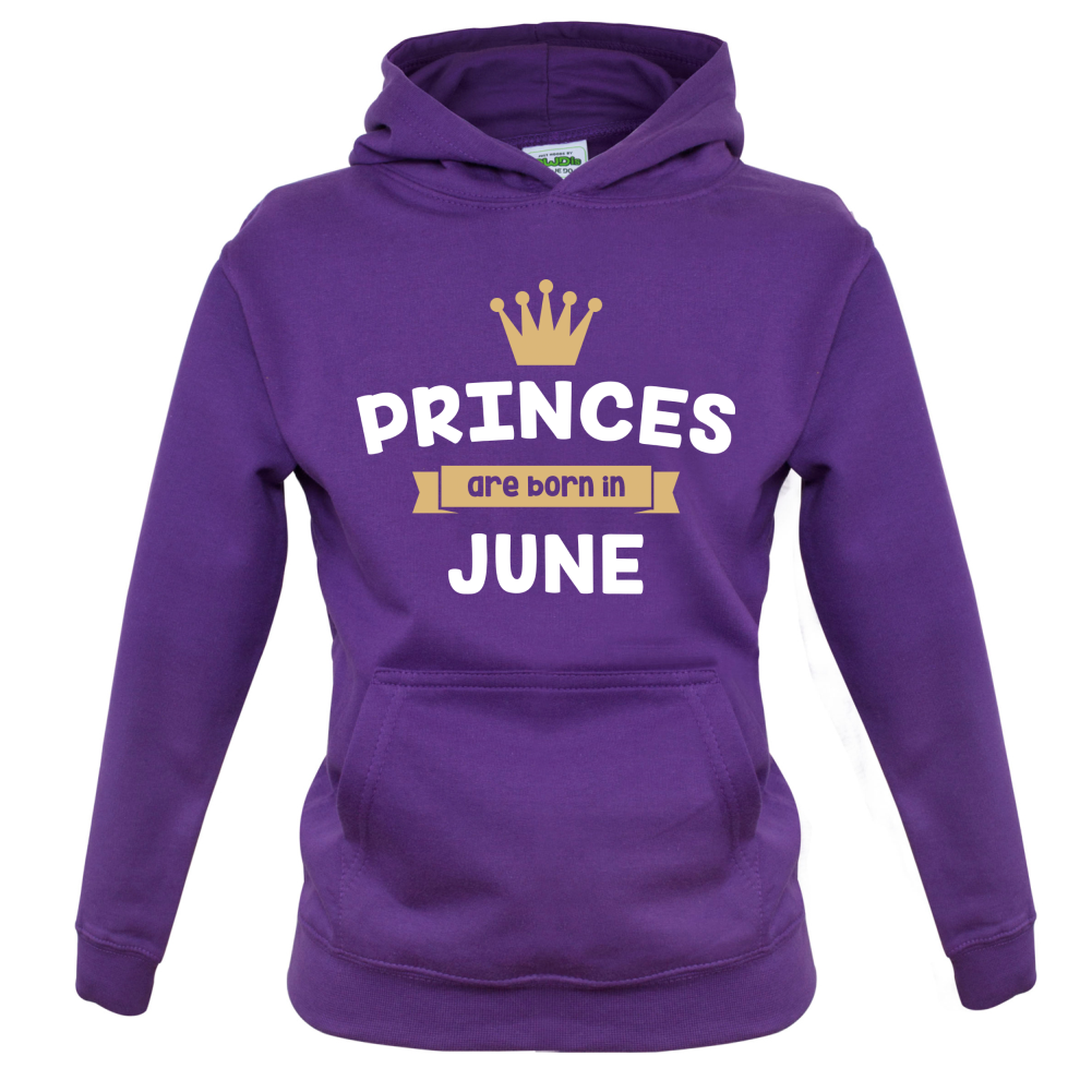 Princes Are Born In June Kids T Shirt