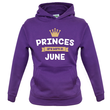 Princes Are Born In June Kids T Shirt
