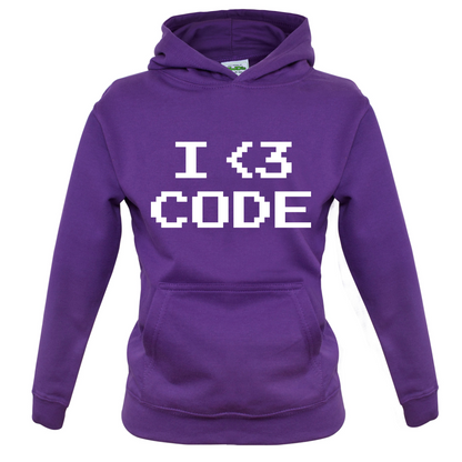 I Heart Code Kids T Shirt