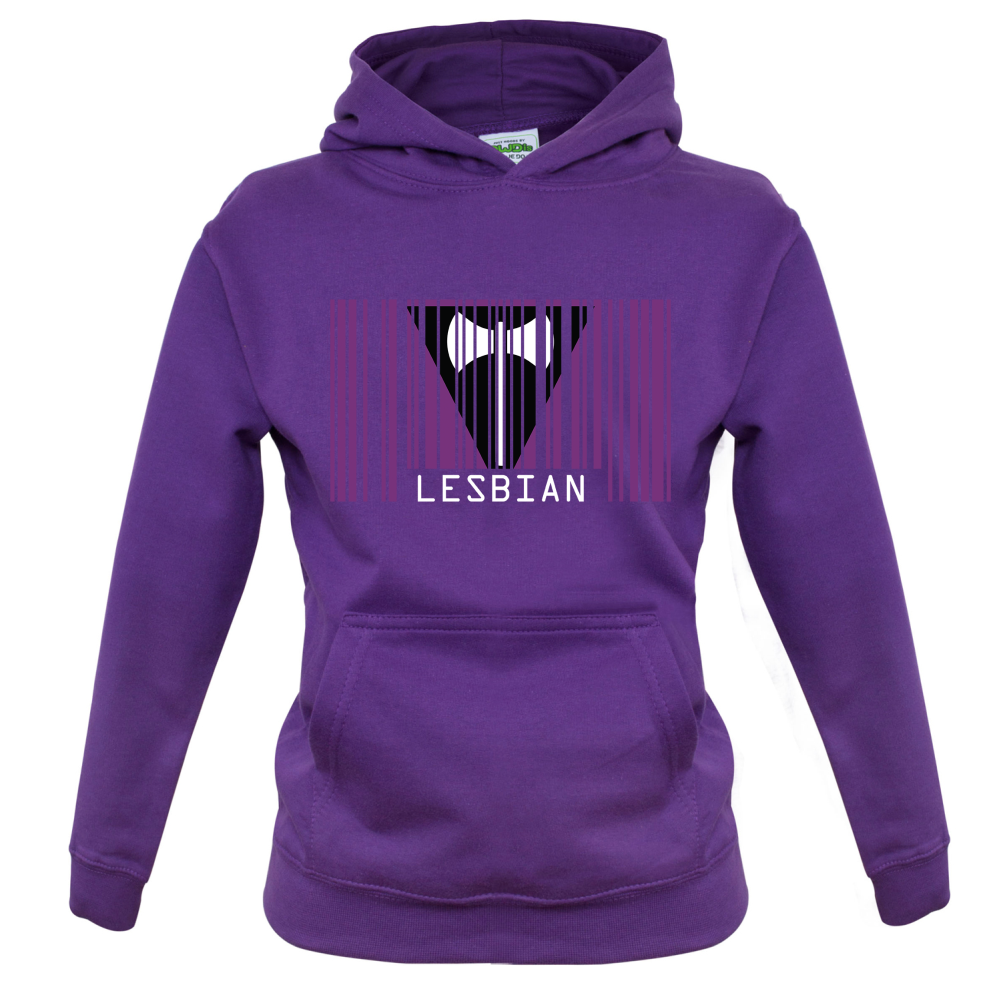 LGBT Barcode Flags - Lesbian Kids T Shirt