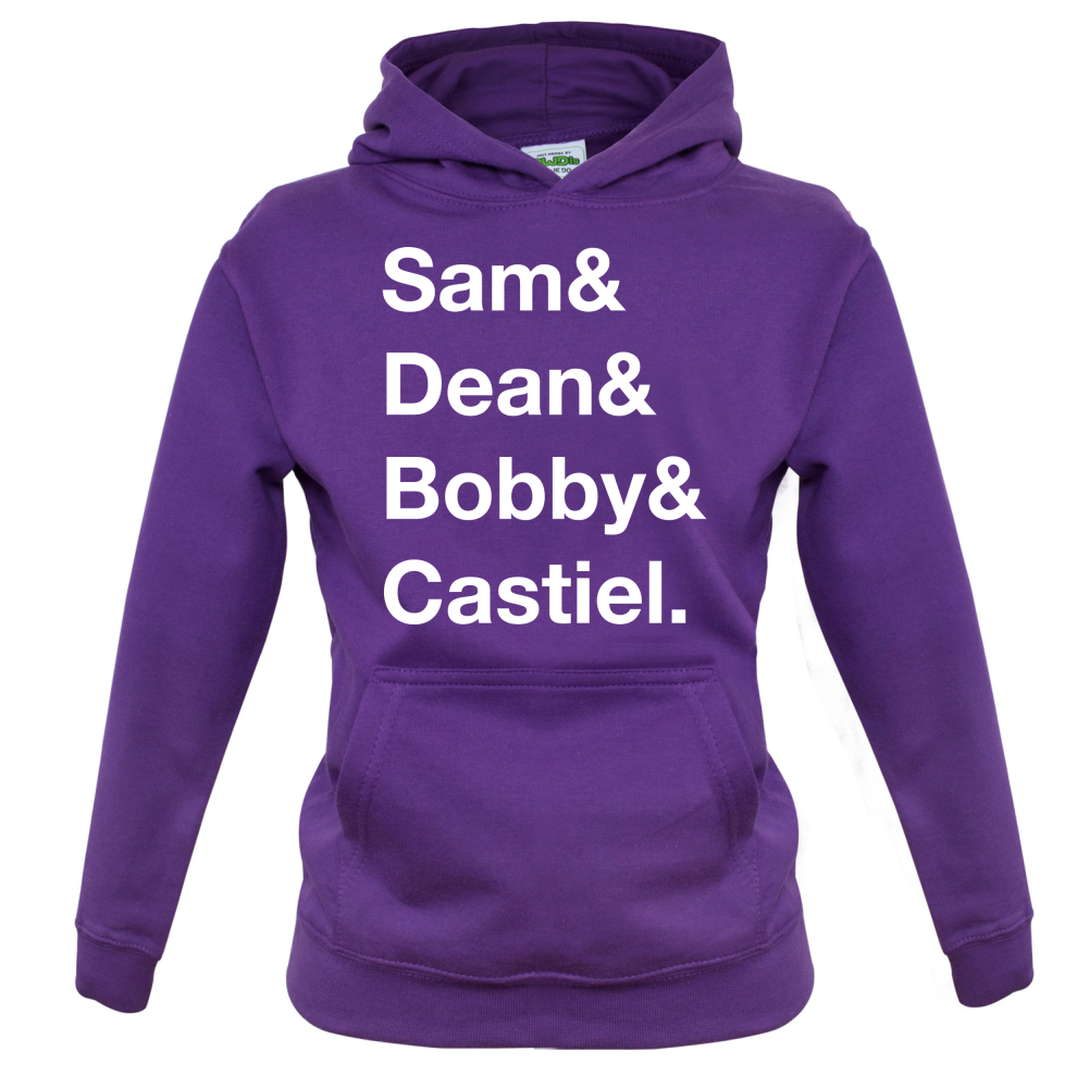 Sam & Dean & Bobby & Castiel Kids T Shirt