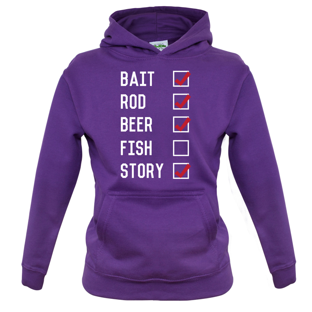 Fishing Checklist Kids T Shirt