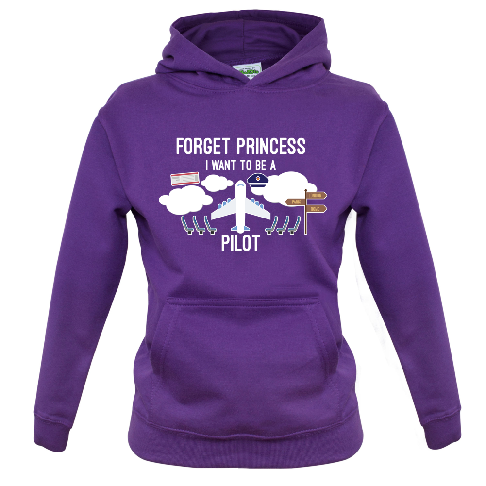 Forget Princess Pilot Kids T Shirt