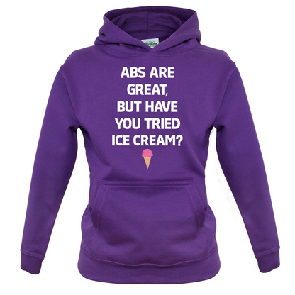Abs Are Great, Ice Cream  Kids T Shirt