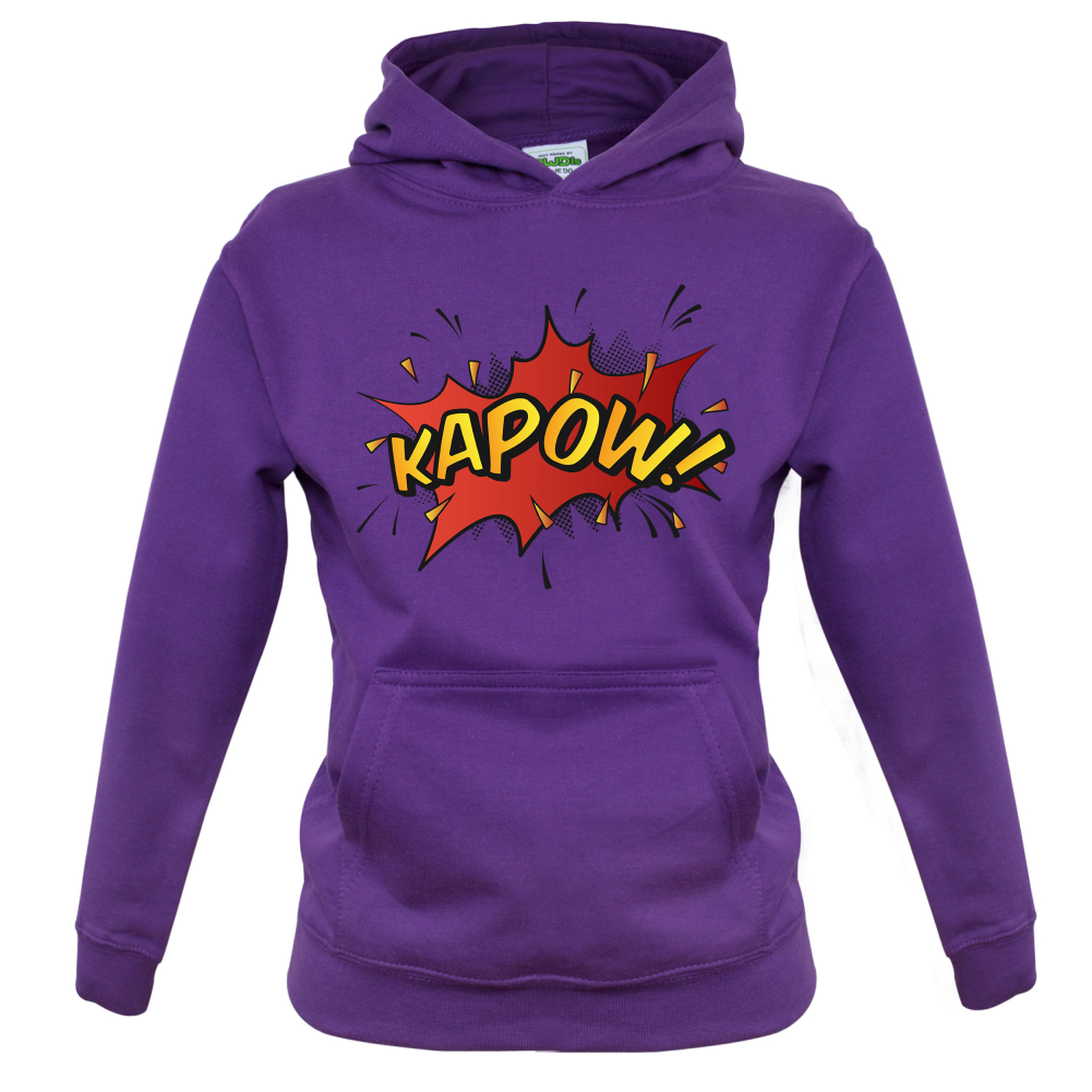 Kapow! Word Art Kids T Shirt