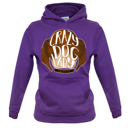 Crazy Dog Lady Kids T Shirt