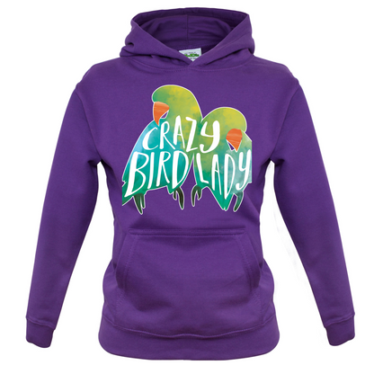Crazy Bird Lady Kids T Shirt