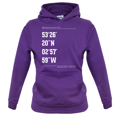 Stadium Coordinates Evertonians Kids T Shirt