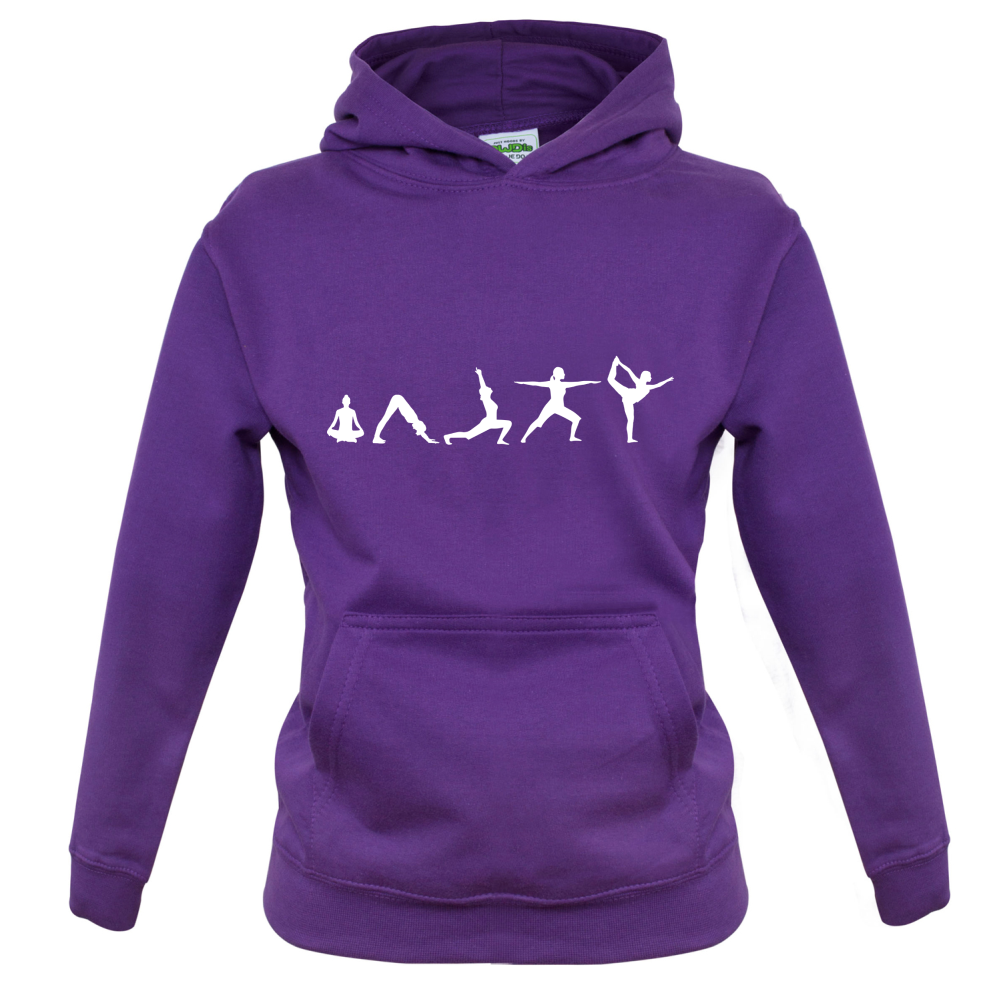 Evolution Of Yoga Kids T Shirt