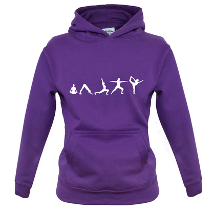 Evolution Of Yoga Kids T Shirt