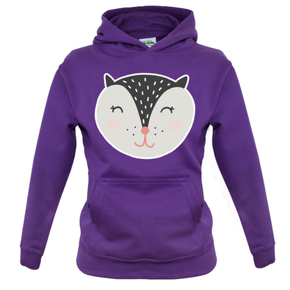 Smiley Face Badger Kids T Shirt