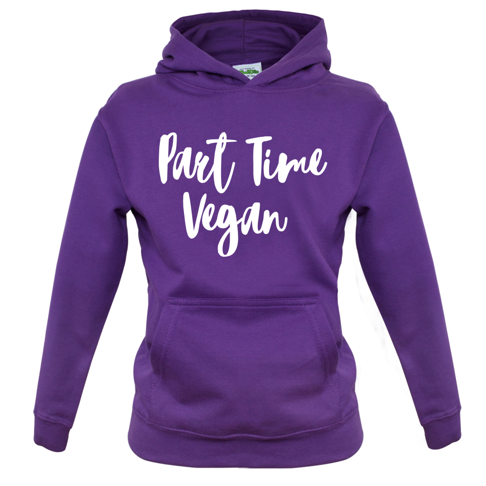 Part Time Vegan Kids T Shirt