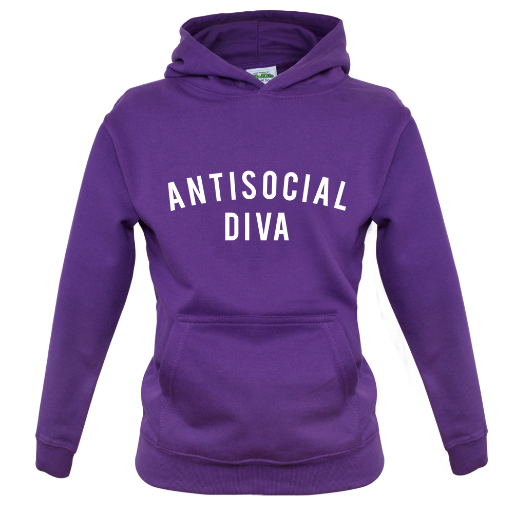 Anti-Social Diva Kids T Shirt