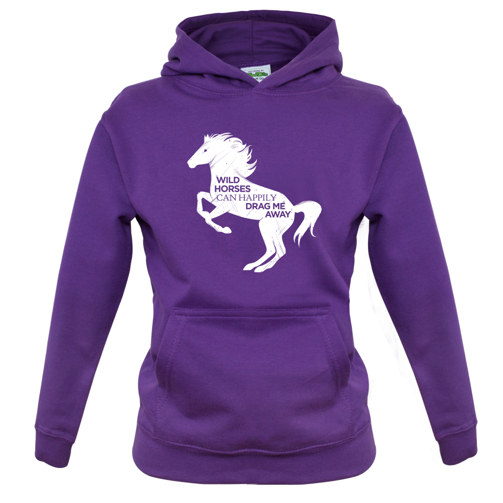 Wild Horses Can Drag Me Away Kids T Shirt