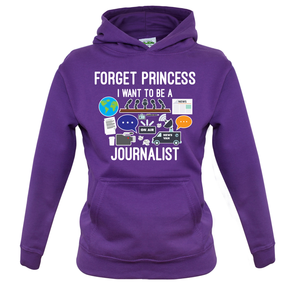 Forget princess Journalist Kids T Shirt