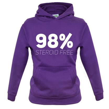 98% Steroid Free Kids T Shirt
