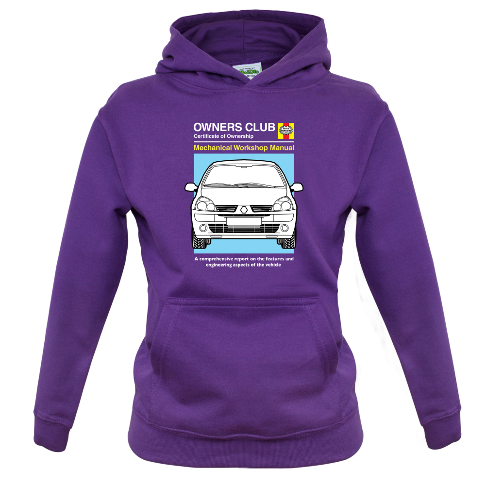 Car Owners Manual Clio Kids T Shirt