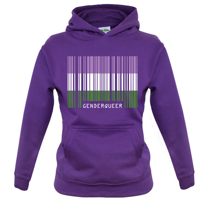 LGBT Barcode Flags - Gender Queer Kids T Shirt