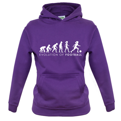 Evolution Of Woman Football Kids T Shirt