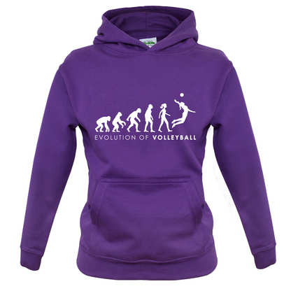Evolution Of Woman Volleyball Kids T Shirt