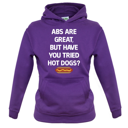 Abs Are Great, Hot Dogs  Kids T Shirt