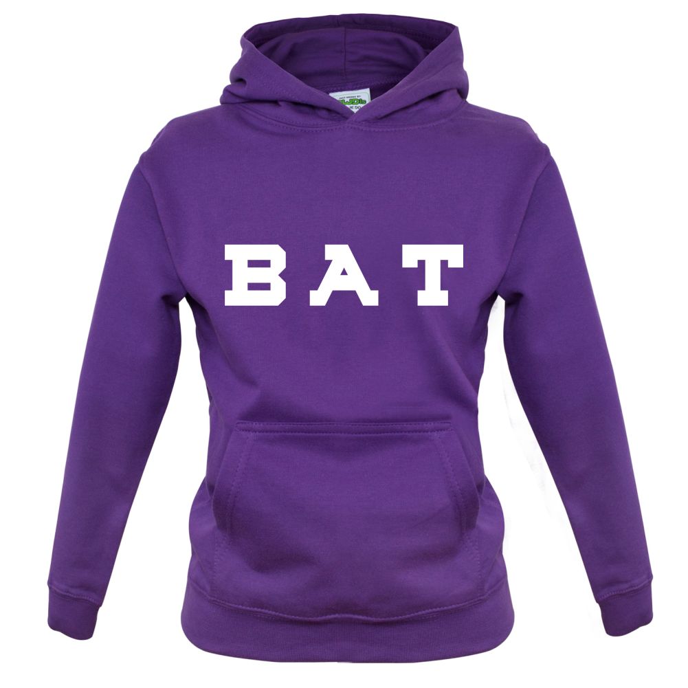 Justcie Bat College Style Kids T Shirt