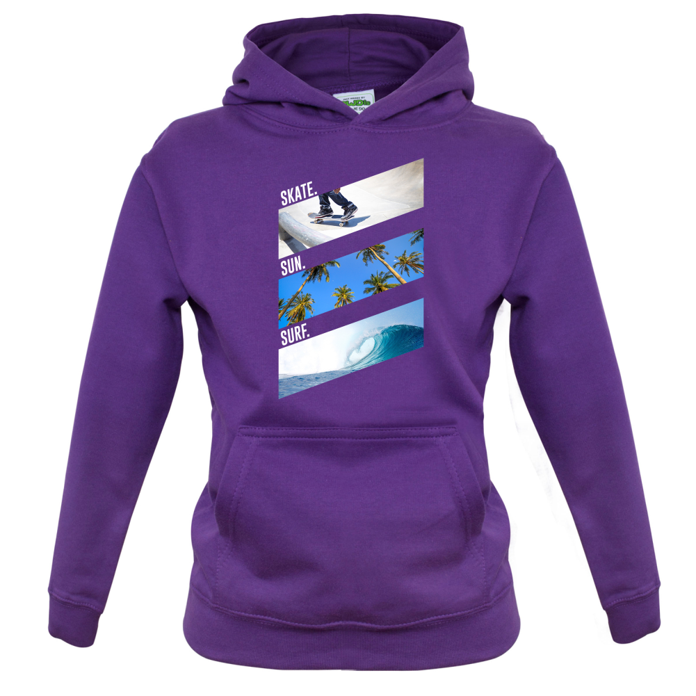 Skate Sun Surf Kids T Shirt