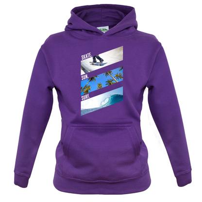 Skate Sun Surf Kids T Shirt