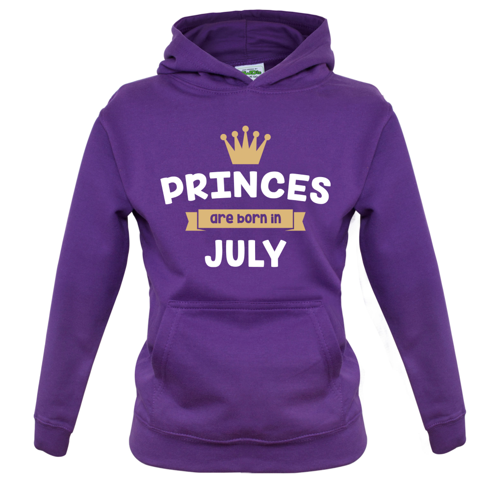 Princes Are Born In July Kids T Shirt