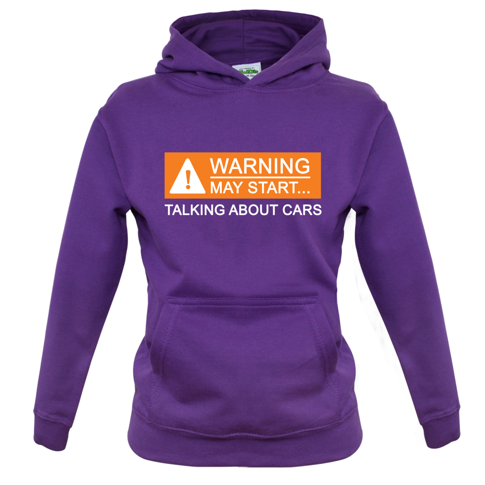 Warning May Start Talking about Cars Kids T Shirt
