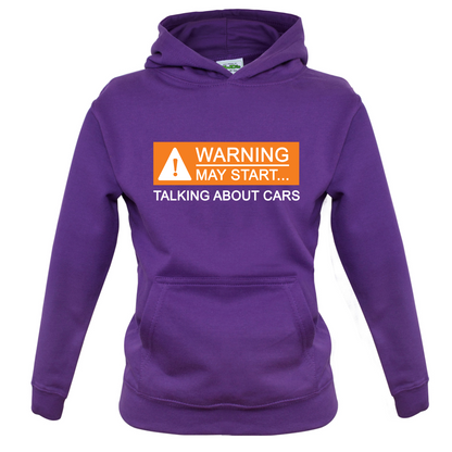 Warning May Start Talking about Cars Kids T Shirt