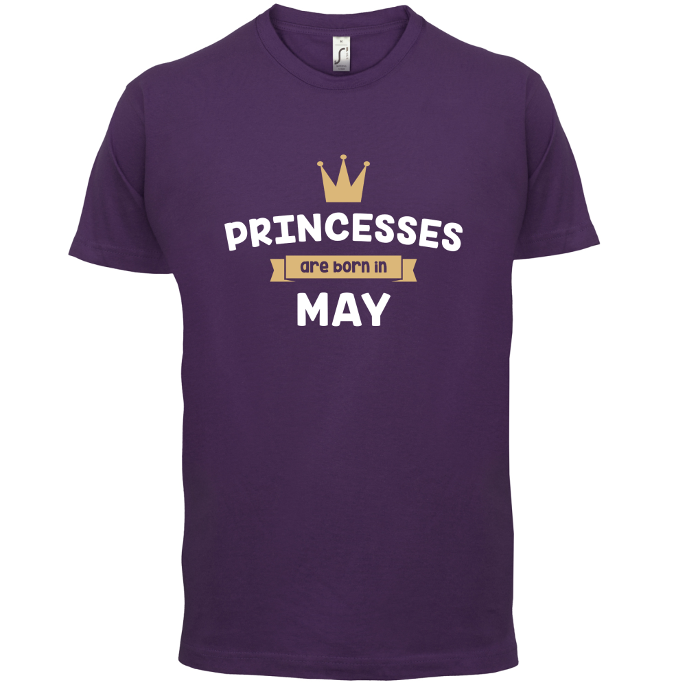 Princesses Are Born In May T Shirt