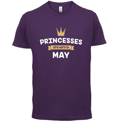 Princesses Are Born In May T Shirt