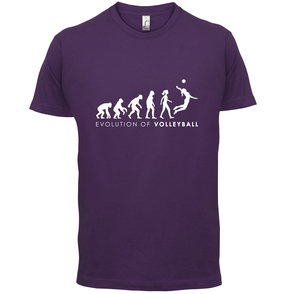 Evolution Of Woman Volleyball T Shirt