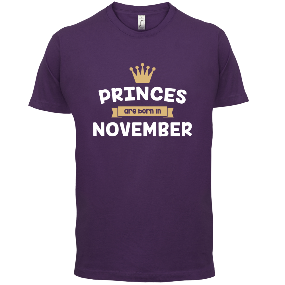 Princes Are Born In November T Shirt
