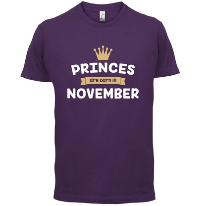 Princes Are Born In November T Shirt