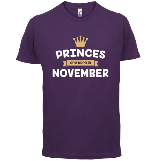 Princes Are Born In November T Shirt