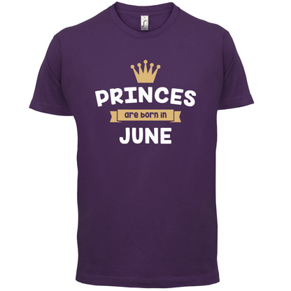 Princes Are Born In June T Shirt