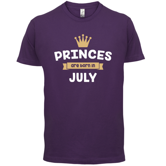 Princes Are Born In July T Shirt