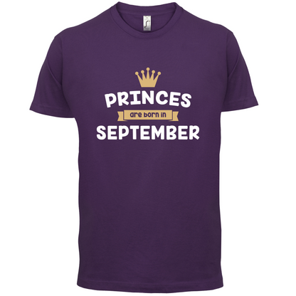 Princes Are Born In September T Shirt