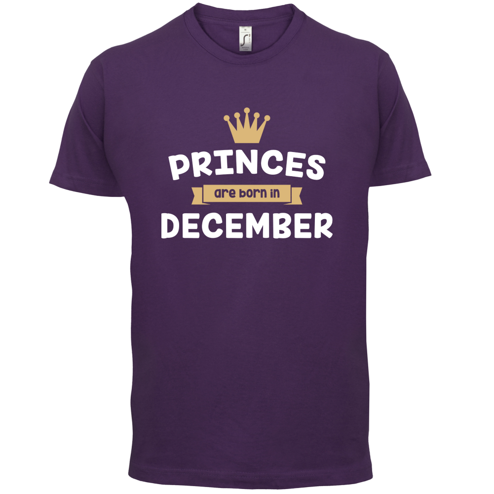 Princes Are Born In December T Shirt