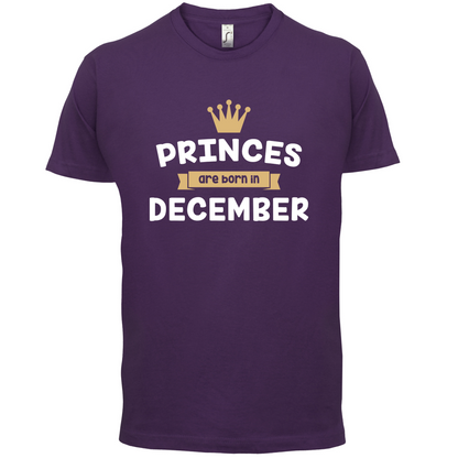 Princes Are Born In December T Shirt