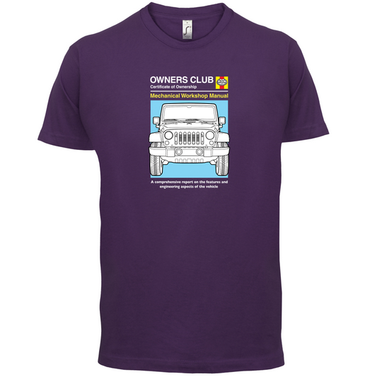 Car Owners Manual Jeep T Shirt
