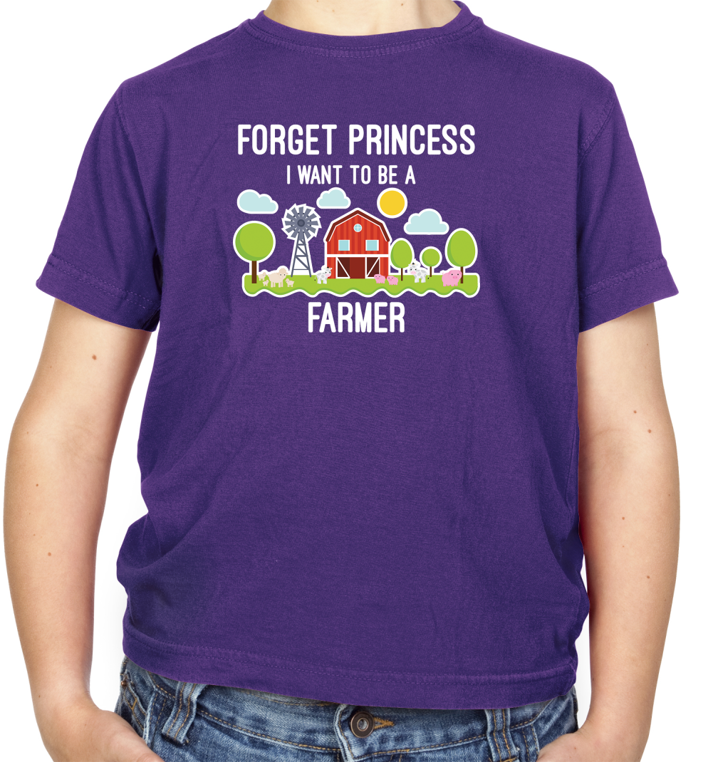 Forget Princess Farmer Kids T Shirt