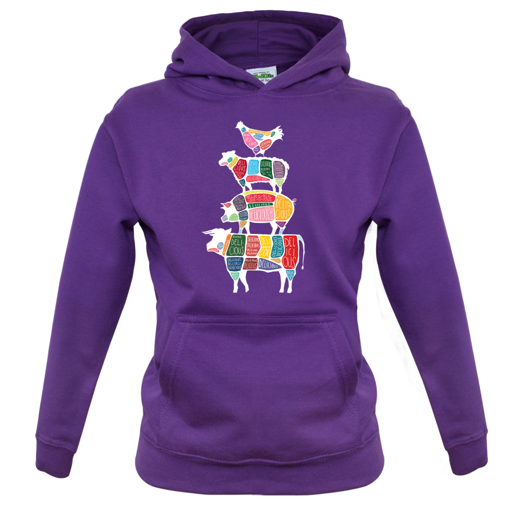 Meat Stack Diagram Kids T Shirt