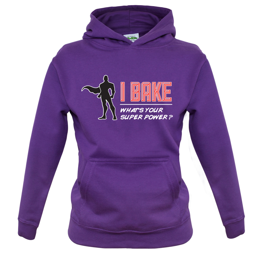 I Bake What's Your Super Power MALE Design Kids T Shirt
