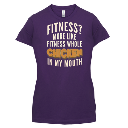 Fitness Chicken In My Mouth T Shirt